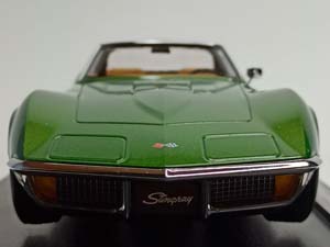 CHEVROLET CORVETTE C3 1972 GREEN KK SCALE 1:18 — фото 7