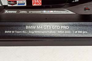 BMW M4 GT3 GTD PRO 1:18 MINICHAMPS LIMITED — фото 3