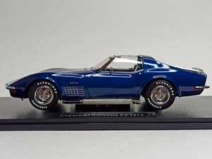 CHEVROLET CORVETTE C3 - 1972 BLUE KK SCALE 1:18 — фото 3