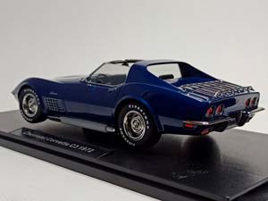 CHEVROLET CORVETTE C3 - 1972 BLUE KK SCALE 1:18 — фото 5