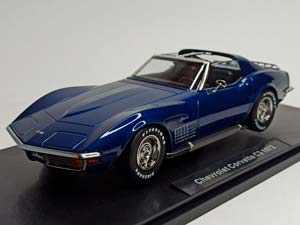 CHEVROLET CORVETTE C3 - 1972 BLUE KK SCALE 1:18