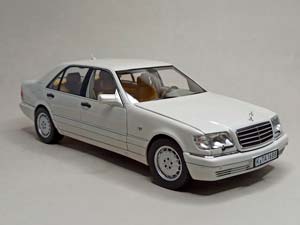 MERCEDES S320 (W140) WHITE 1:18 NOREV — фото 8