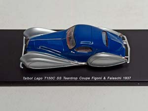 TALBOT LAGO T150C SC TEARDROP COUPE1937 SPARK 1:43 — фото 9