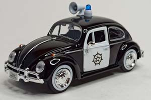 VW VOLKSWAGEN BEETLE -1966 POLICE 1:24 MOTORMAX