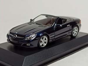 MERCEDES SL (W230) 2008 BLUE 1:43 MAXICHAMPS