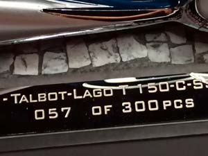 TALBOT LAGO T150-C-SS COUPE BLUE 1:18 MINICHAMPS — фото 9