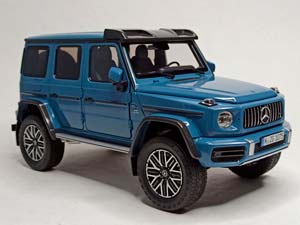 MERCEDES G63 AMG 4X4 BLUE 1:18 NZG — фото 9