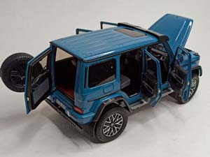 MERCEDES G63 AMG 4X4 BLUE 1:18 NZG — фото 3