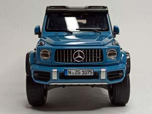 MERCEDES G63 AMG 4X4 BLUE 1:18 NZG — фото 7