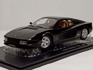 FERRARI TESTAROSSA 1986 BLACK 1:18 KK SCALE