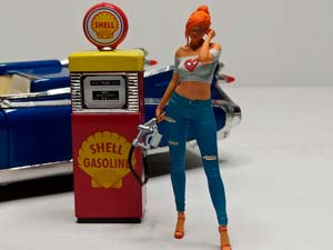 БЕНЗОКОЛОНКА GAS PUMP "SHELL" 1951Г.1:18 — фото 2