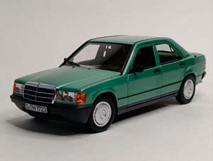 MERCEDES 190 E 1982- (W201) GREEN 1:18 NOREV