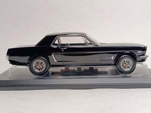 FORD MUSTANG HARDTOP COUPE BLACK 1965 NOREV 1:18 — фото 5