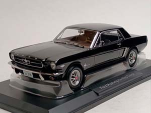 FORD MUSTANG HARDTOP COUPE BLACK 1965 NOREV 1:18 — фото 9