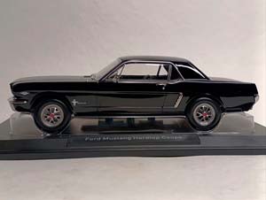 FORD MUSTANG HARDTOP COUPE BLACK 1965 NOREV 1:18 — фото 10