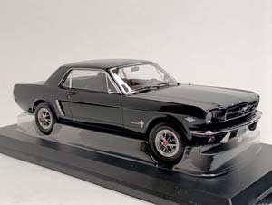 FORD MUSTANG HARDTOP COUPE BLACK 1965 NOREV 1:18 — фото 11