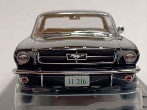 FORD MUSTANG HARDTOP COUPE BLACK 1965 NOREV 1:18 — фото 2