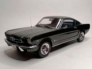 FORD MUSTANG FASTBACK COUPE GREEN 1965 OTTO 1:12