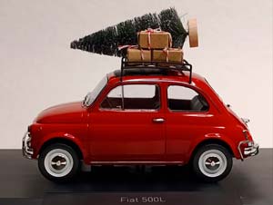 FIAT 500 L "НОВОГОДНИЙ" 1:18 NOREV — фото 8