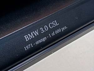BMW 3.0 CSL -1971 MINICHAMPS 1:18 — фото 9