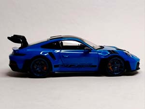 PORSCHE 911 (992) GT3 RS -2022 BLUE 1:18 NOREV — фото 7