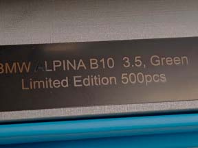 BMW ALPINA B10 3.5 (E28) LIMITED 1:18 — фото 7