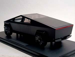 TESLA CYBERTRUCK MATTE BLACK 1:18 TOP MARQUES — фото 4