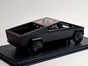 TESLA CYBERTRUCK MATTE BLACK 1:18 TOP MARQUES — фото 6