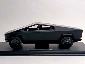 TESLA CYBERTRUCK MATTE BLACK 1:18 TOP MARQUES — фото 2