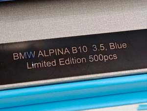 BMW ALPINA B10 3.5 (E28) LIMITED 1:18 — фото 9