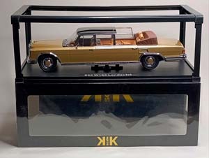 MERCEDES 600 LWB W100 LANDAULET 1964 GOLD 1:18 — фото 9