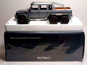 MERCEDES G63 6X6 PLATINUM MAGNO AUTOART 1:18 — фото 9