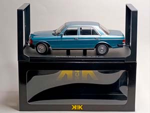 MERCEDES 230E (W123) 1975 BLUE KK SCALE 1:18 — фото 10