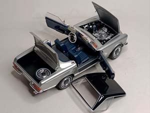 MERCEDES 280 SL "PAGODE" 1968 (W113) SCHUCO 1:18 — фото 3