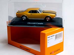 CHEVROLET CAMARO - 1967 GOLD 1:43 MAXICHAMPS — фото 9