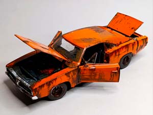 DODGE CHARGER- (1969) (RAT LOOK STYLING) 1:18 — фото 2
