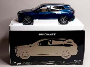 BMW IX - 2022 BLUE 1:18 MINICHAMPS — фото 8