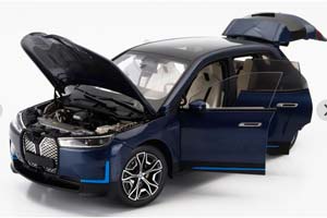 BMW IX - 2022 BLUE 1:18 MINICHAMPS — фото 3
