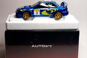 SUBARU IMPREZA WRX 1997 #3 AUTOART 1:18 — фото 9