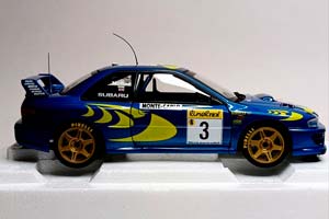 SUBARU IMPREZA WRX 1997 #3 AUTOART 1:18 — фото 6