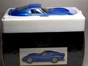 FERRARI 250 GTO 1962 BLUE 1:12 KK SCALE — фото 9