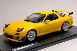 MAZDA RX-7 FD RS YELLOW 1:18 SOLIDO