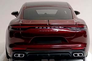 PORSCHE PANAMERA TURBO S 2020 DARK RED 1:18 — фото 4