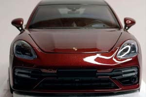 PORSCHE PANAMERA TURBO S 2020 DARK RED 1:18 — фото 6