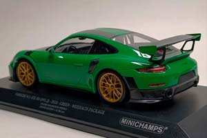 PORSCHE 911 (991 II) GT2 RS 2018 GREEN 1:18 — фото 3