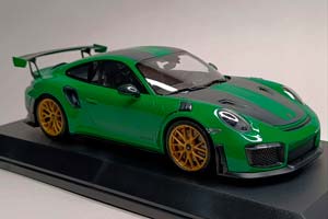 PORSCHE 911 (991 II) GT2 RS 2018 GREEN 1:18 — фото 7