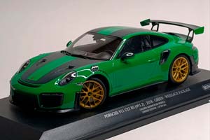 PORSCHE 911 (991 II) GT2 RS 2018 GREEN 1:18 — фото 1