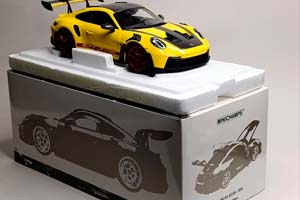 PORSCHE 911 (992) GT3 RS 2024 YELLOW 1:18 LIMITED — фото 9