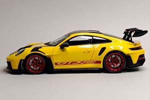 PORSCHE 911 (992) GT3 RS 2024 YELLOW 1:18 LIMITED — фото 4