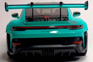 PORSCHE 911 (992) GT3 RS 2024 GREEN 1:18 LIMITED — фото 5